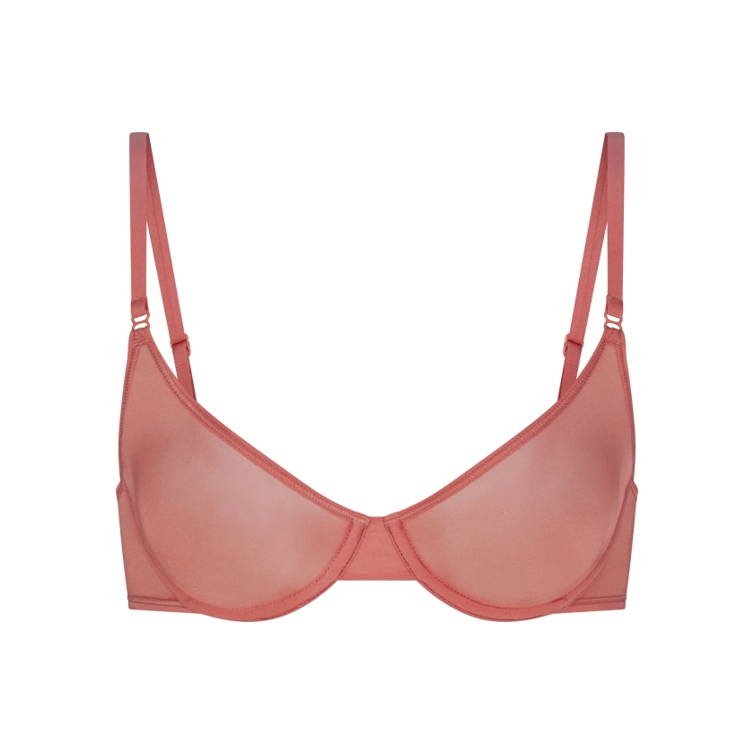 JELLY SHEER UNLINED SCOOP BRA | TERRACOTTA