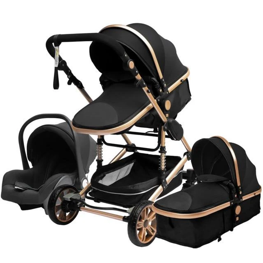 3-in-1 Baby Stroller Luxury Travel System For Newborns