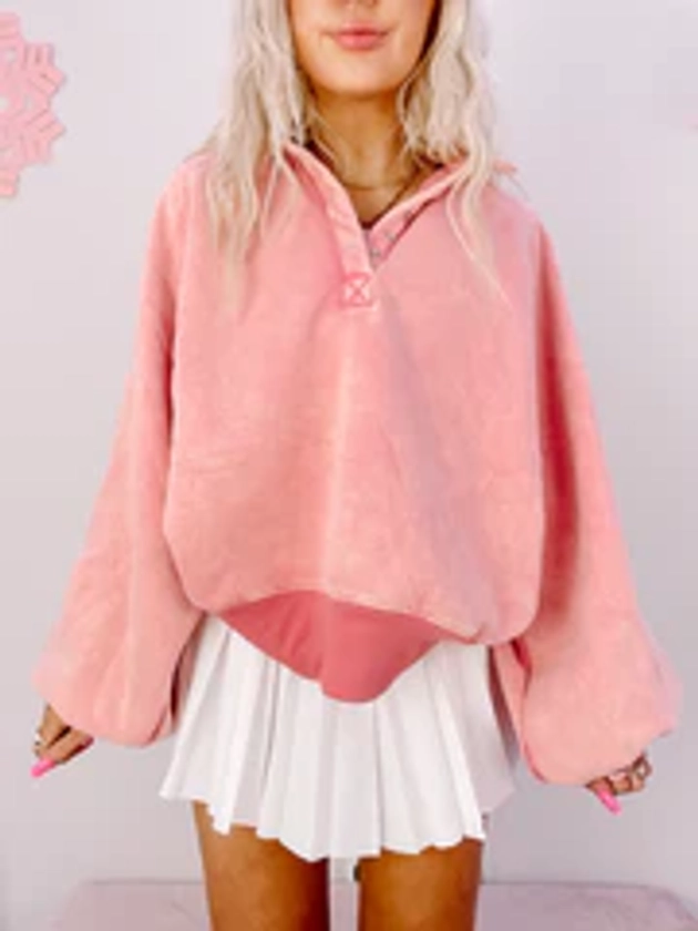 Brynn Pullover Top | Pink