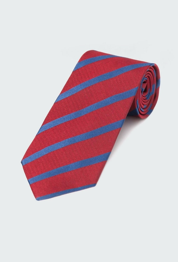 Red Repp Stripe Tie