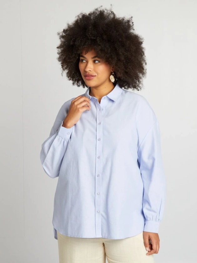 Chemise large en coton