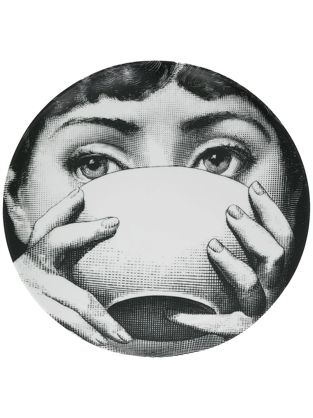 Fornasetti Fornasetti 26cm Wall Plate N191 | Black | FARFETCH