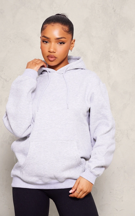 Ash Grey Oversized Fit Sweat Hoodie