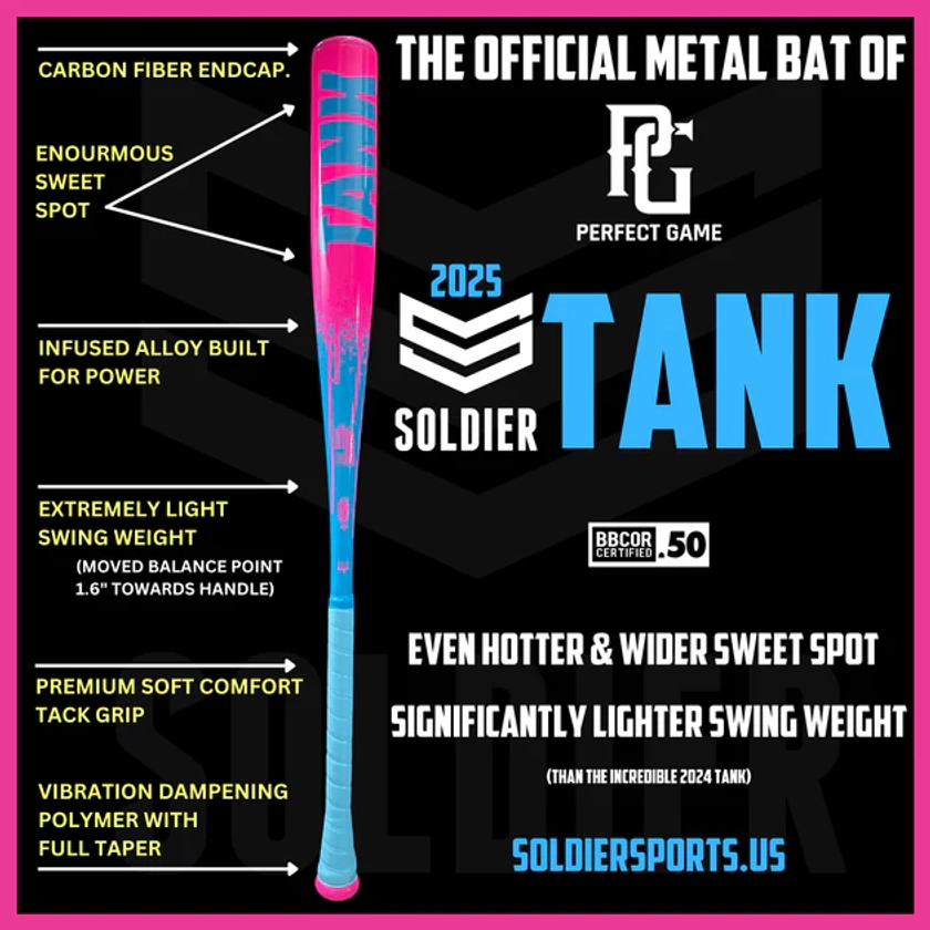 2025 SOLDIER TANK BBCOR BASEBALL BAT