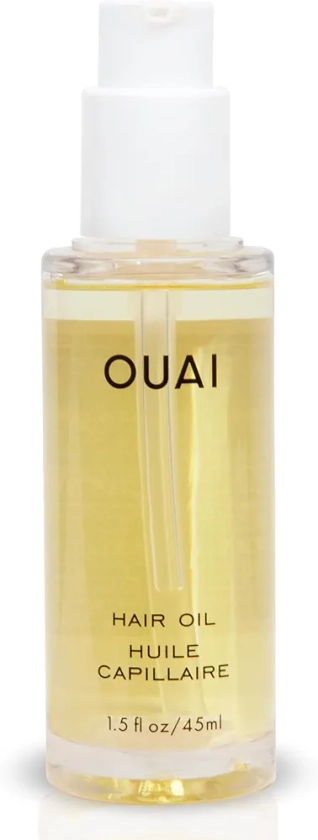 OUAI Hair Oil - Hair Heat Protectant Oil for Frizz Control - Adds Hair Shine and Smooths Split Ends - Color Safe Formula - Paraben, Phthalate and Sulfate Free (1.5 oz)