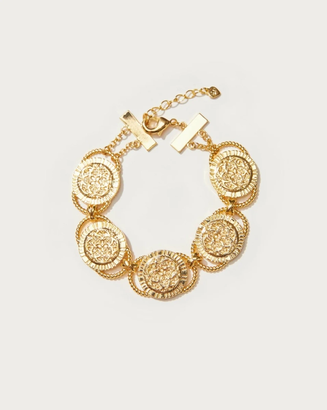 Golden Hojas Bracelet| En Route Jewelry | En Route Jewelry