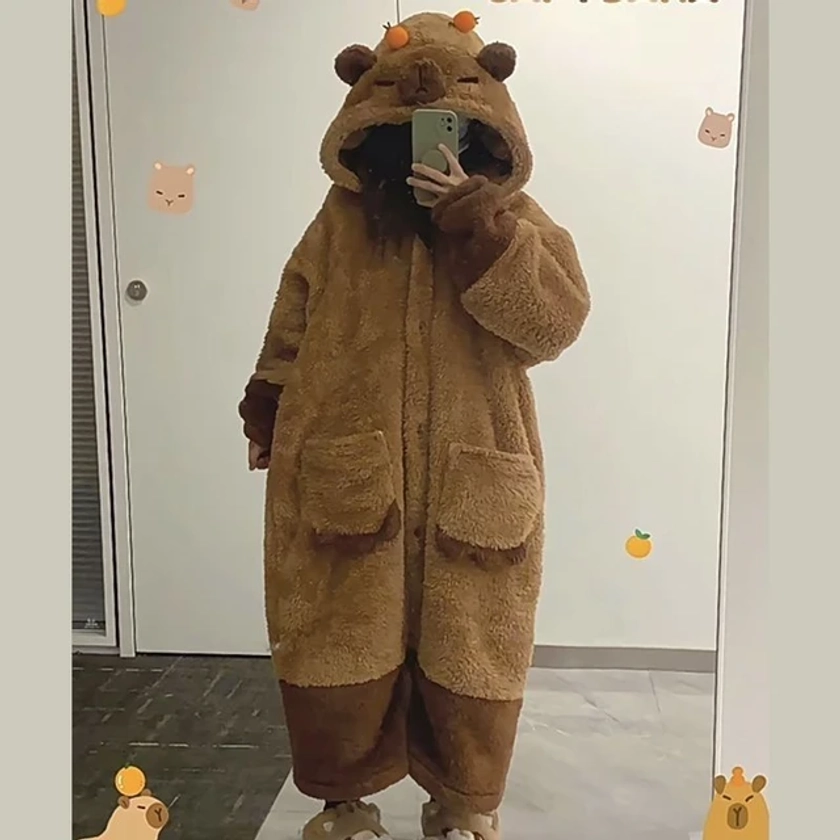 大人、アニメonesie、ナイトガウン、ハロウィーンのパジャマ、漫画のバスローブ、キグルー - AliExpress 200000532