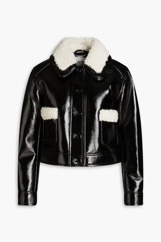 CLAUDIE PIERLOT Cropped faux shearling jacket | THE OUTNET