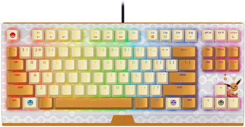 BlackWidow V3 x Pokemon Tenkeyless Mechanical Gaming Keyboard: Mechanical Switches - Chroma RGB Lighting - Compact Form Factor - Programmable Macro Functionality - USB Passthrough Mice - Newegg.ca