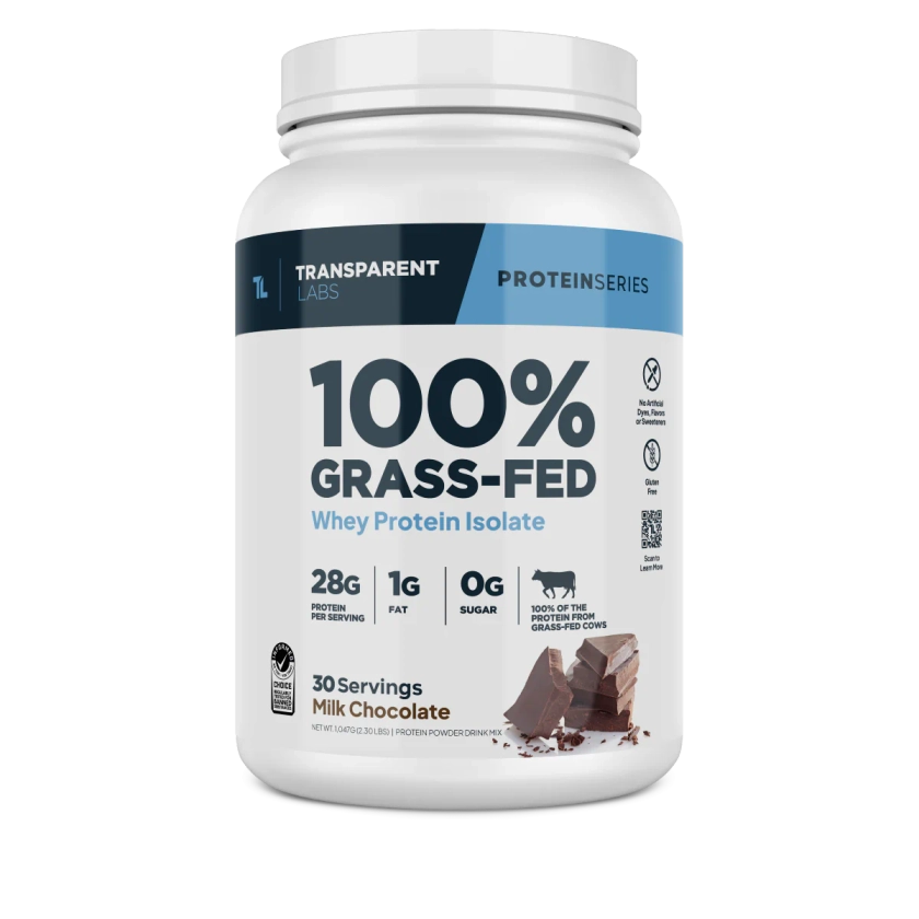 100% Grass Fed Whey Protein Isolate Powder