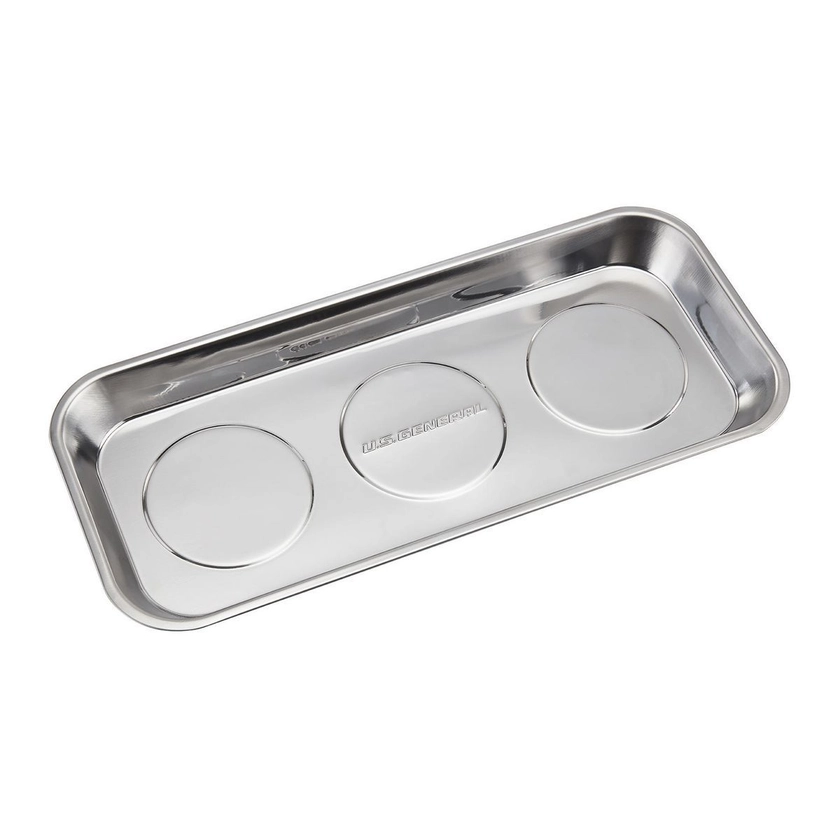 14-1/8 in. x 6-1/4 in. Magnetic Stainless Steel Parts Tray