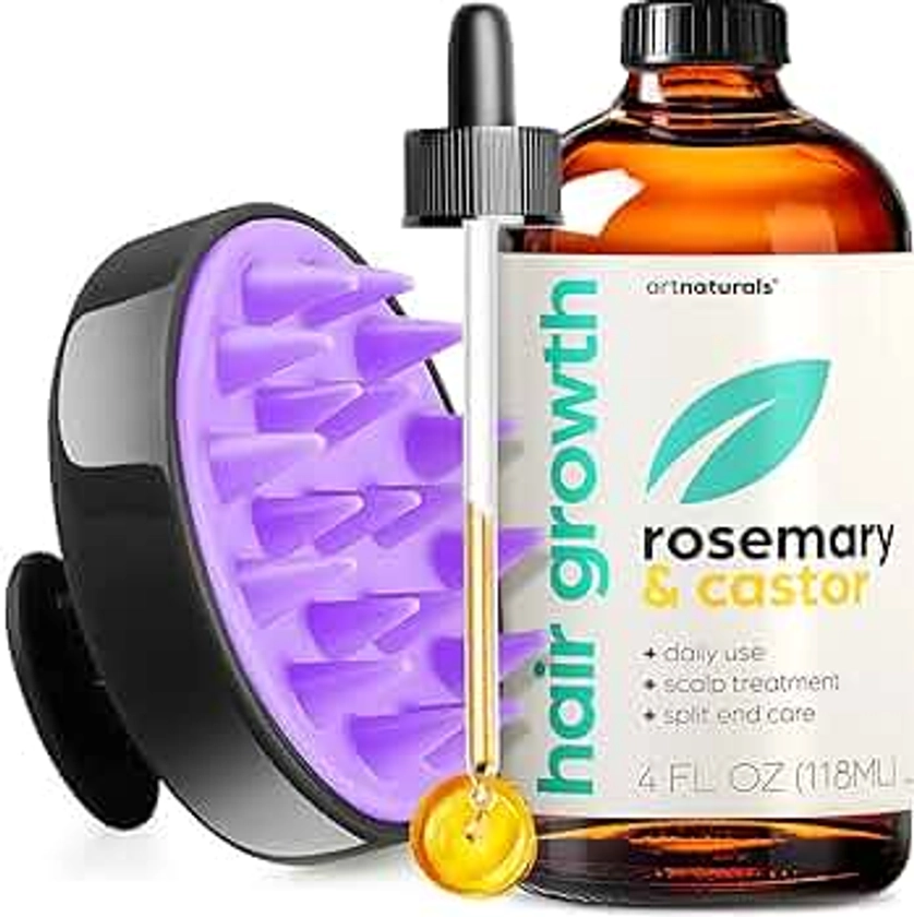 Artnaturals Rosemary Castor Hair Oil, 4 fl oz (118 ml)