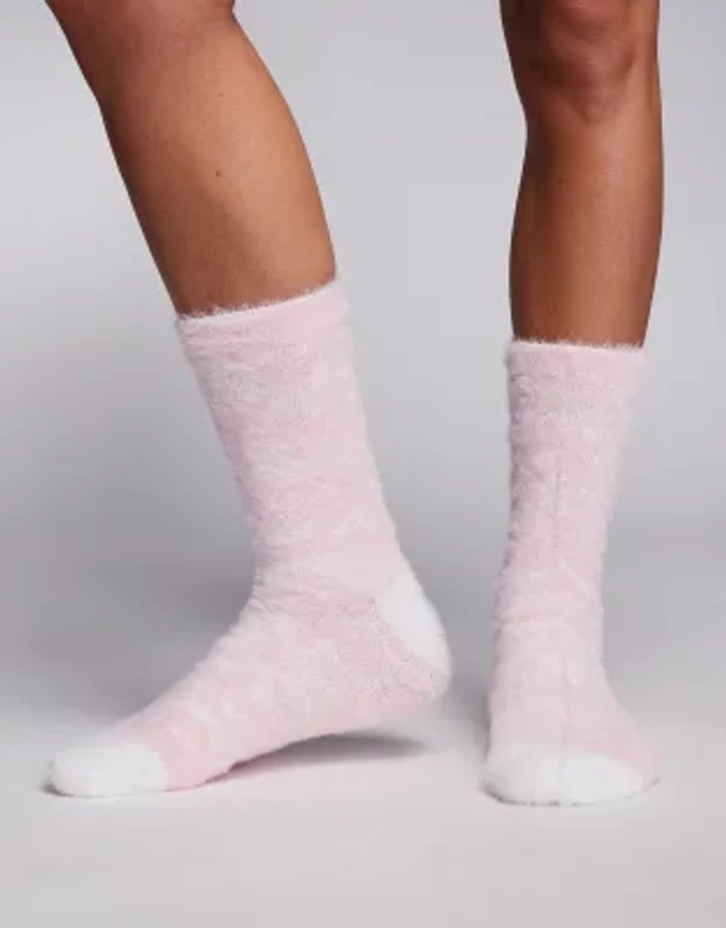 Boux Avenue - Chaussettes confortables en jacquard - Rose | ASOS