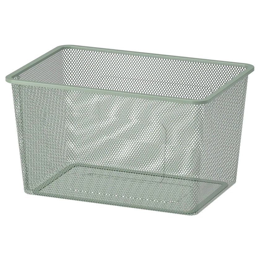 TROFAST mesh storage box, light green-gray, 161/2x113/4x9" - IKEA