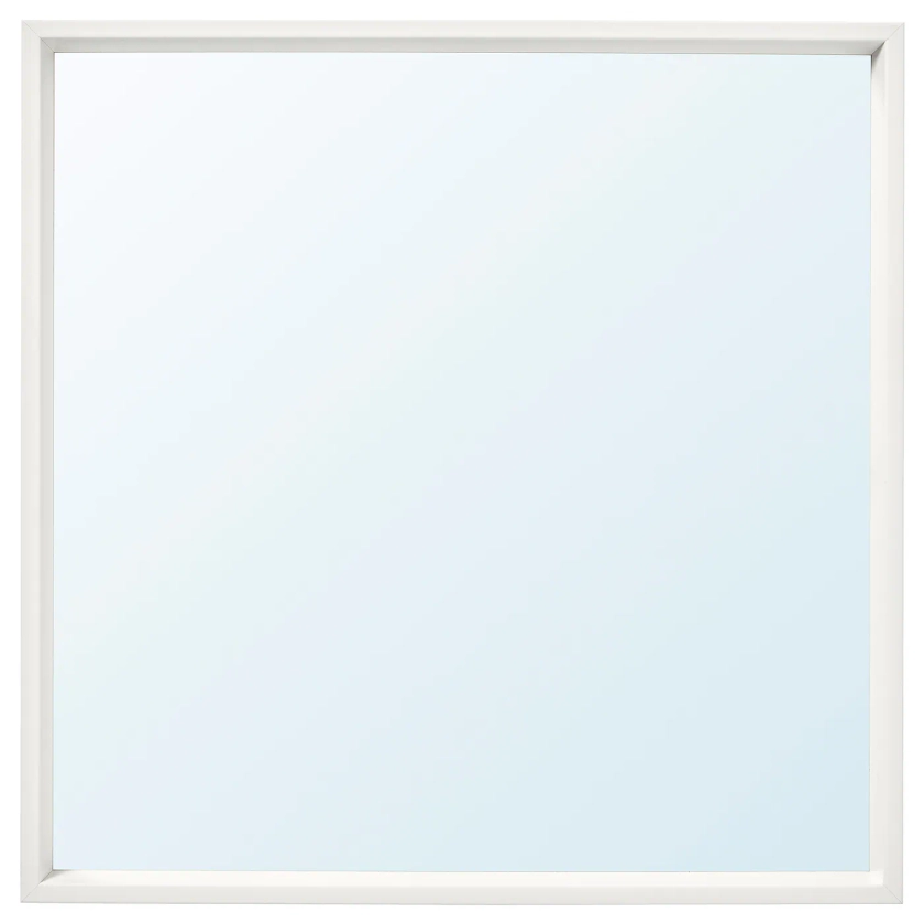 NISSEDAL Miroir - blanc 65x65 cm