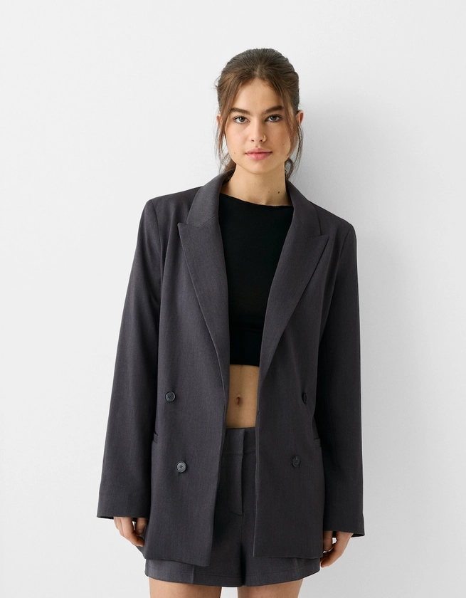 Blazer slim fluide cache-cœur - Vestes - BSK Teen