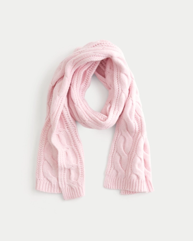 Women's Cable-Knit Scarf | Women's Jackets & Coats | HollisterCo.com