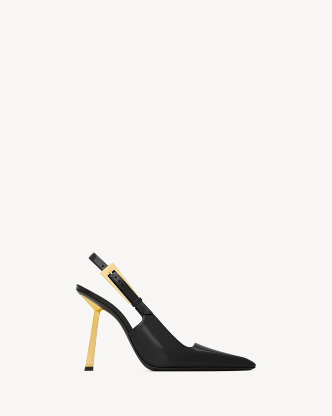 LEE slingbacks en cuir glacé | Saint Laurent | YSL.com