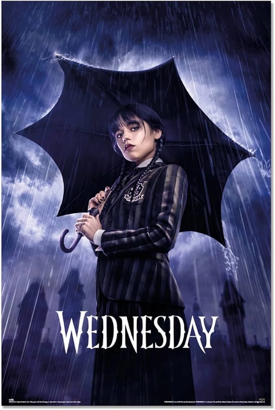 Grupo Erik Wednesday Umbrella Poster - 35.8 x 24.2 inches / 91 x 61.5 cm - Shipped Rolled Up - Cool Posters - Art Poster - Posters & Prints - Wall Posters