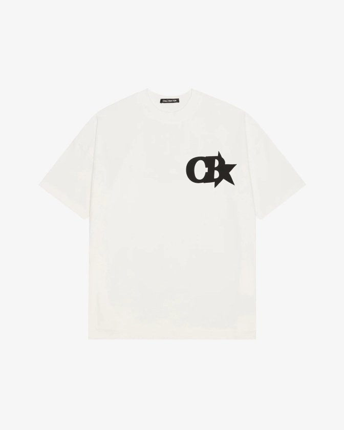 Cole Buxton | CB Star T-Shirt | Mens | Cotton | Vintage White