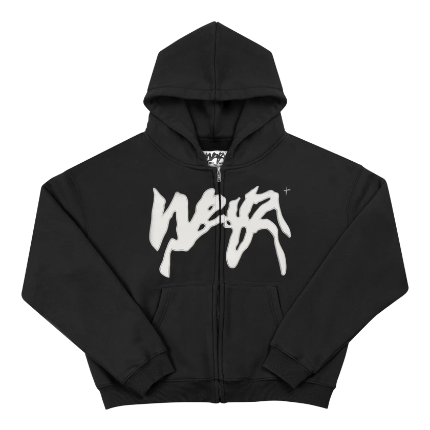 "PROPAGANDA" Zip Hoodie - Black - Weyz Clothing