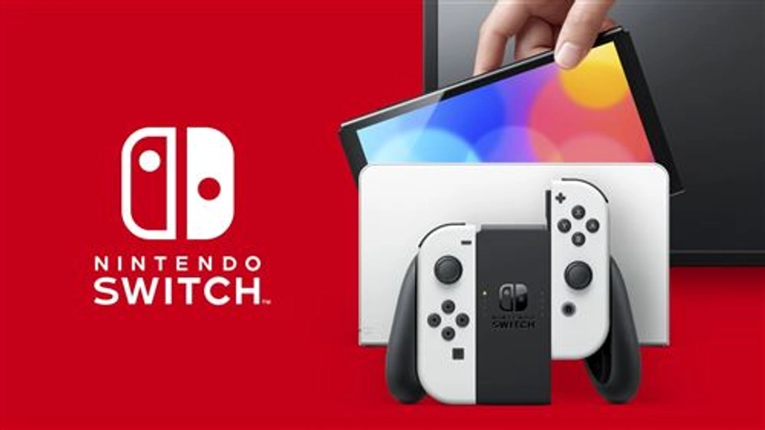 Nintendo Switch (modèle OLED) avec station d’accueil et manettes Joy-Con blanches - Console Nintendo Switch - Achat & prix | fnac