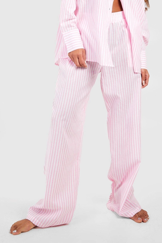 Pantalon de pyjama rayé en coton