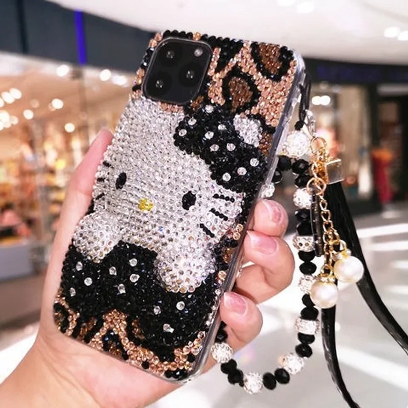 For iPhone 13 Pro Max iPhone 8 Plus Phone 14 Case 7 Rhinestone 12 Protective Case Silicone Xs Drop-Resistant 11 Trendy Female 15