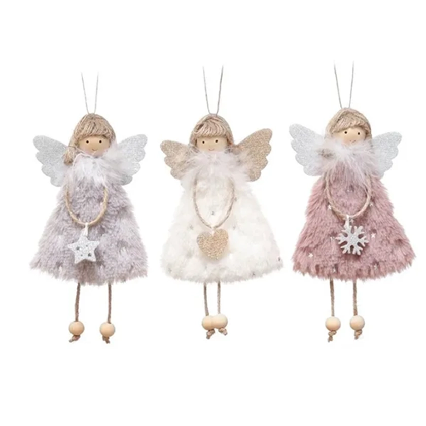 3 Pack Christmas Doll Christmas Tree Hanging Ornaments New Year