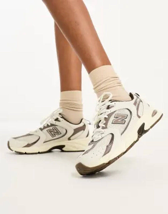 New Balance 530 - Sneakers in gebroken wit en beige | ASOS