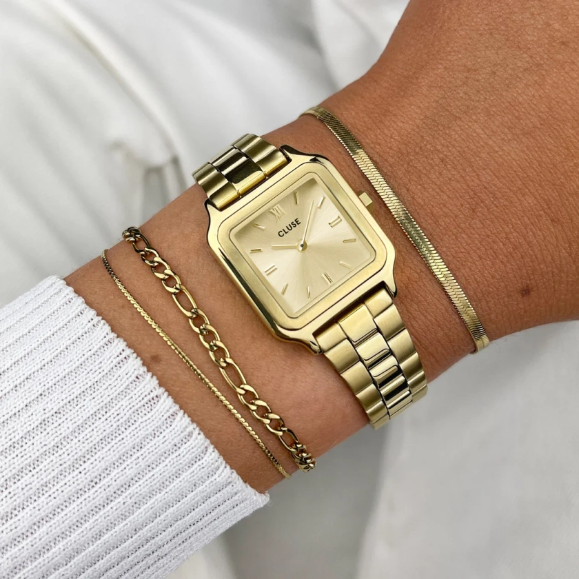 Gracieuse Petite Watch Steel, Gold Colour