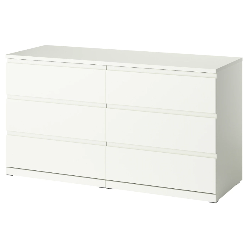 STORKLINTA 6-drawer dresser - white/anchor/unlock function - IKEA