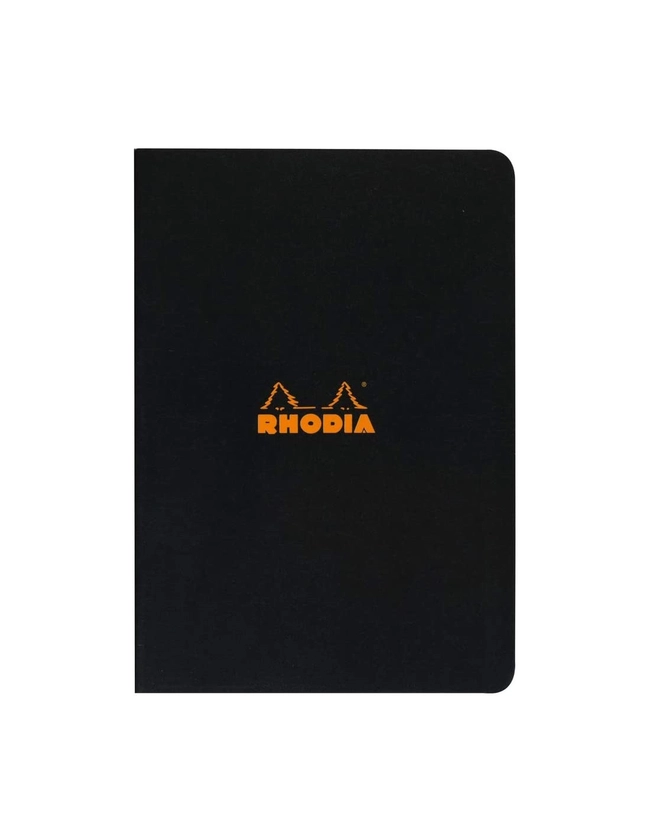 Carnet A4 quadrillé 96p - Noir - Rhodia