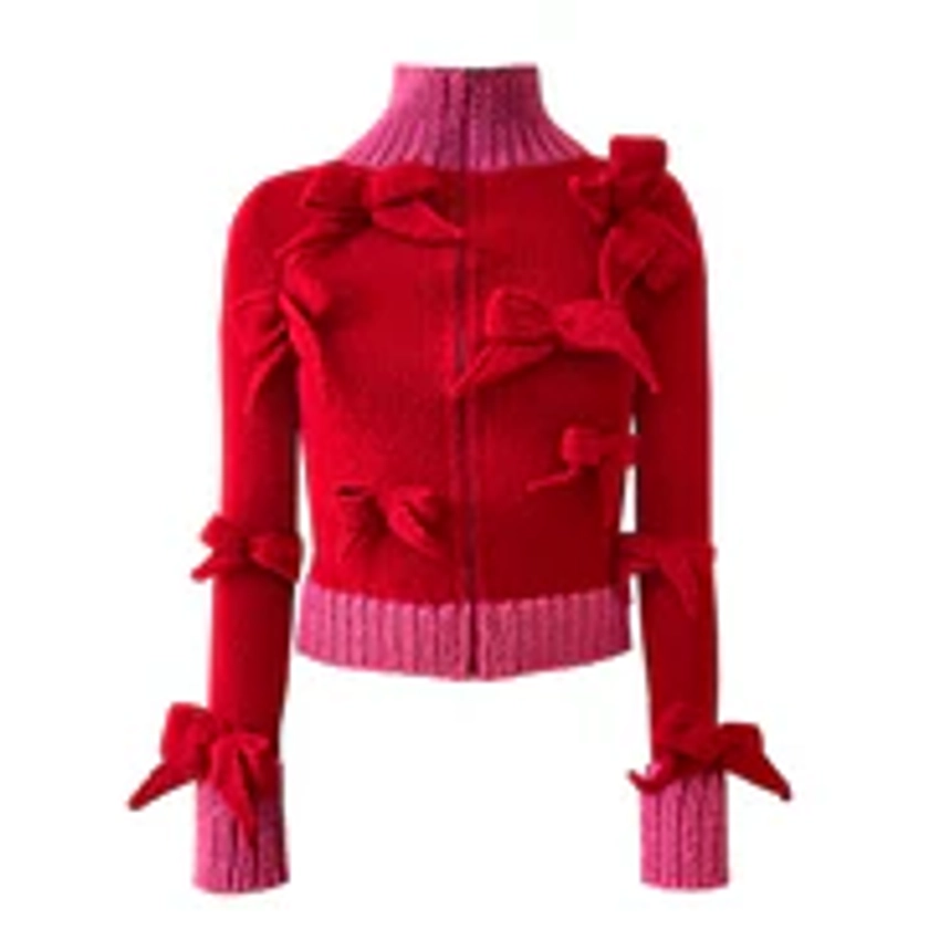 Red Bows Knit Sweater