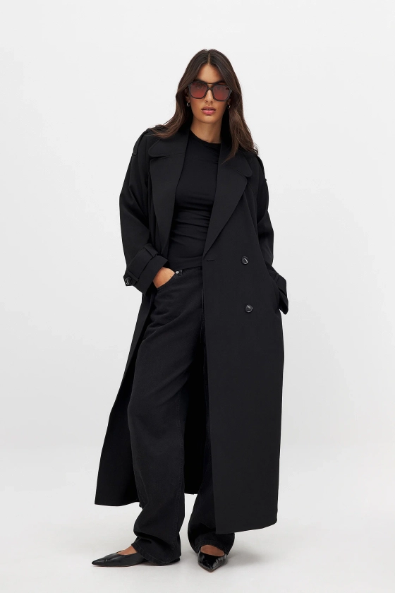 Long Trenchcoat Black