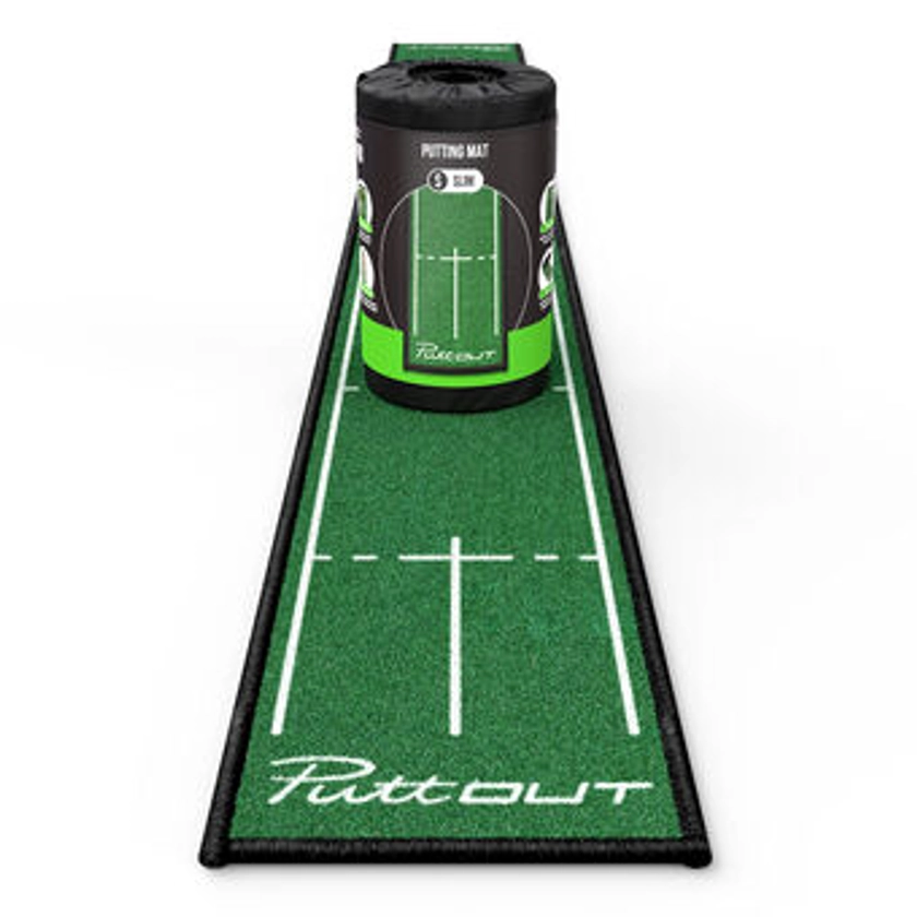 PuttOUT Slim Mini Mat Green 240cm x 25cm - SLIM | American Golf