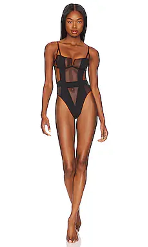 BLUEBELLA Orla Wired Bodysuit in Black from Revolve.com