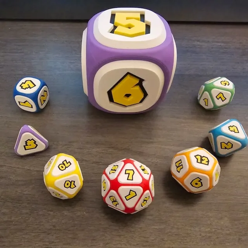 New Updated Design Mario Party Themed Dice Set
