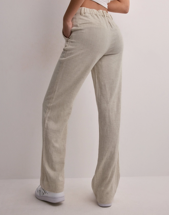 Köp Nelly Linen Suit Pants - Beige | Nelly.com