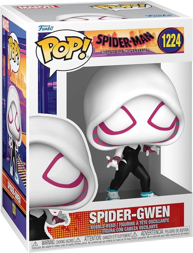 Funko Pop! Vinyl: Spider-Man : Across The Spider-Verse - Spider-Gwen - Figurine en Vinyle à Collectionner - Idée de Cadeau - Produits Officiels - Jouets pour Les Enfants et Adultes - Movies Fans
