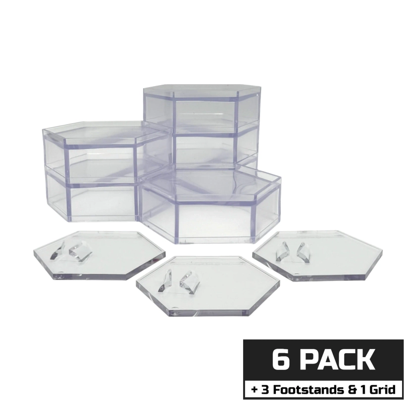 (PRE-ORDER) Luna Series: Starter Kit - 6 Risers, 3 Peg-Free Footstands, and 1 Grid - 1/12 Scale