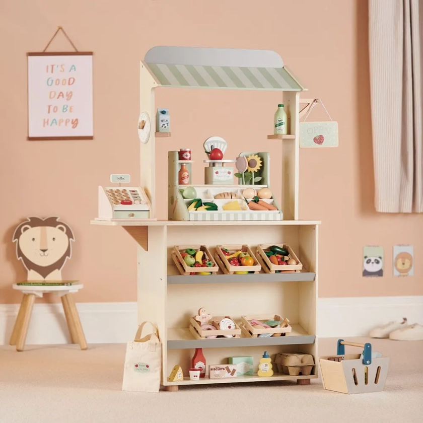 Children's Wooden Shop Toy & Play Caf�