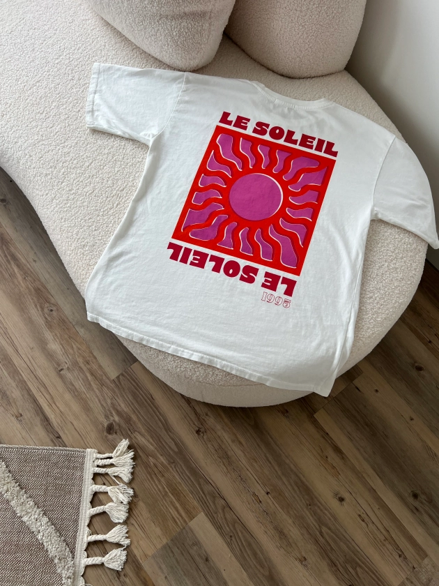 T-SHIRT SOLEIL BLANC