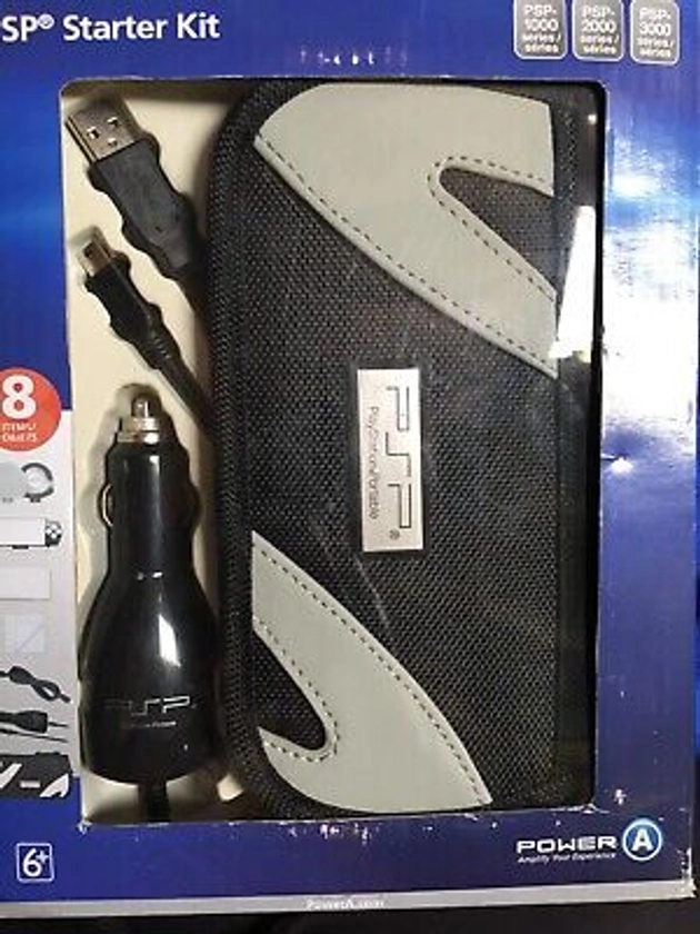 Sony Playstation PSP Starter Kit w/ Carry Case Car Adaptor By Power A | eBay
