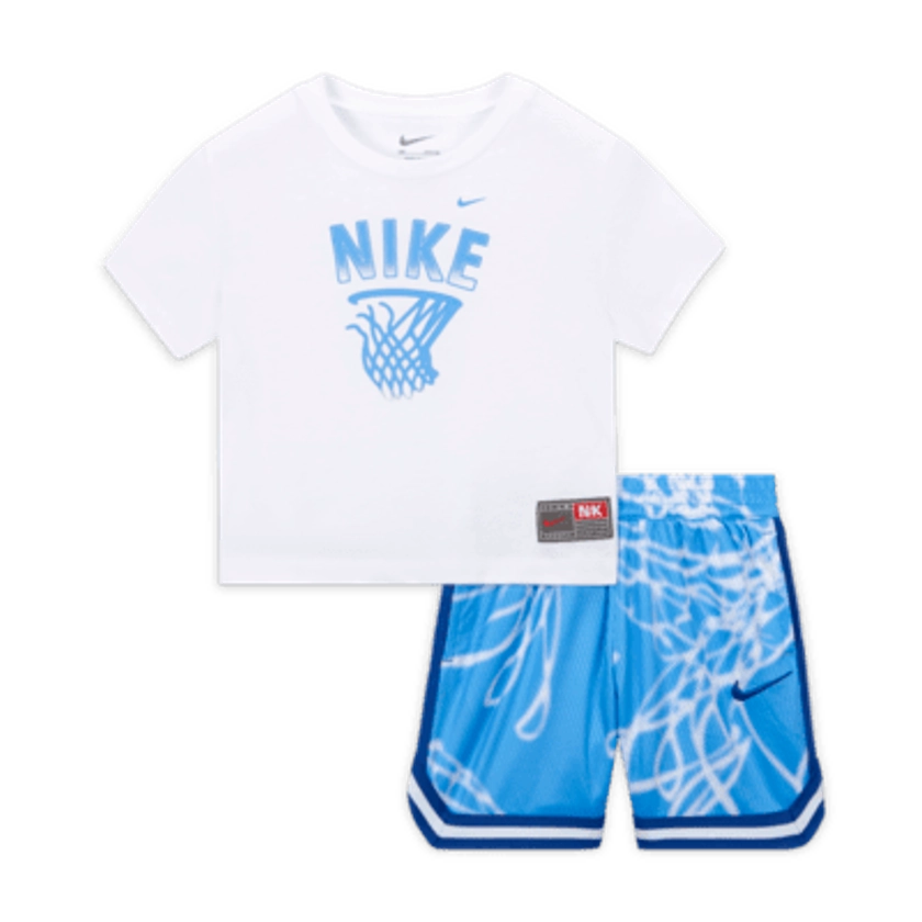 Nike Dri-FIT Culture of Basketball Baby (12-24M) 2-Piece Mesh Shorts Set