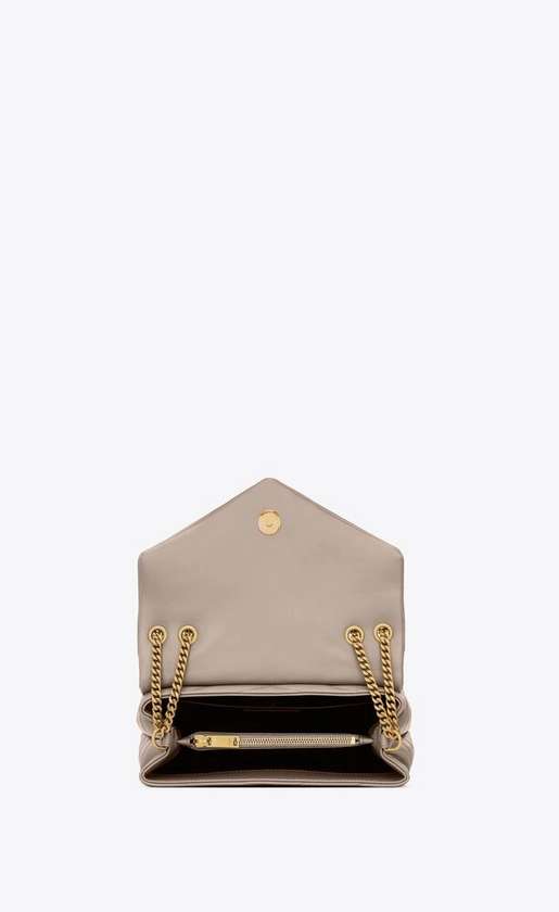 LOULOU SMALL CHAIN BAG EN SUÈDE MATELASSÉ «Y» | Saint Laurent | YSL.com