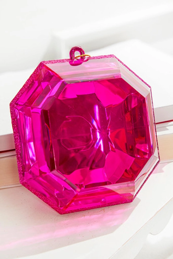 6" Jewel Ornaments - Pink