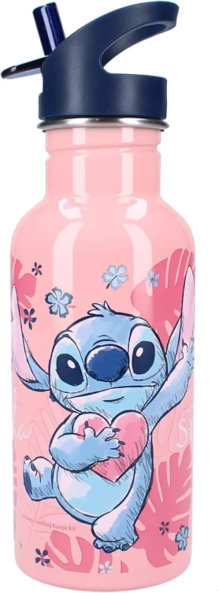 Lilo & Stitch Bon Appetit! - Bouteille d'eau 500 ml en métal pour boissons