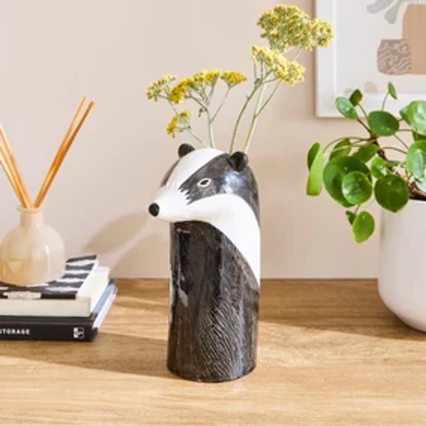 Badger Ceramic Vase