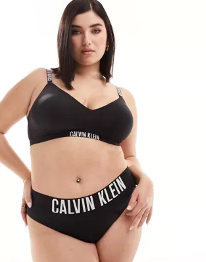 Calvin Klein Curve - Intense Power - Brassière avec doublure légère - Noir
